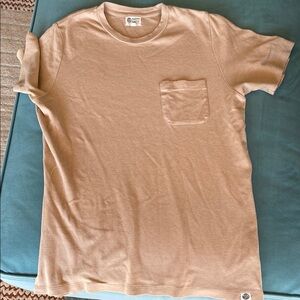 Women’s Organic Cotton Tan T-Shirt size S